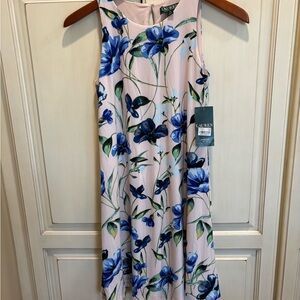 Ralph Lauren brand new Blue Floral Midi Dress